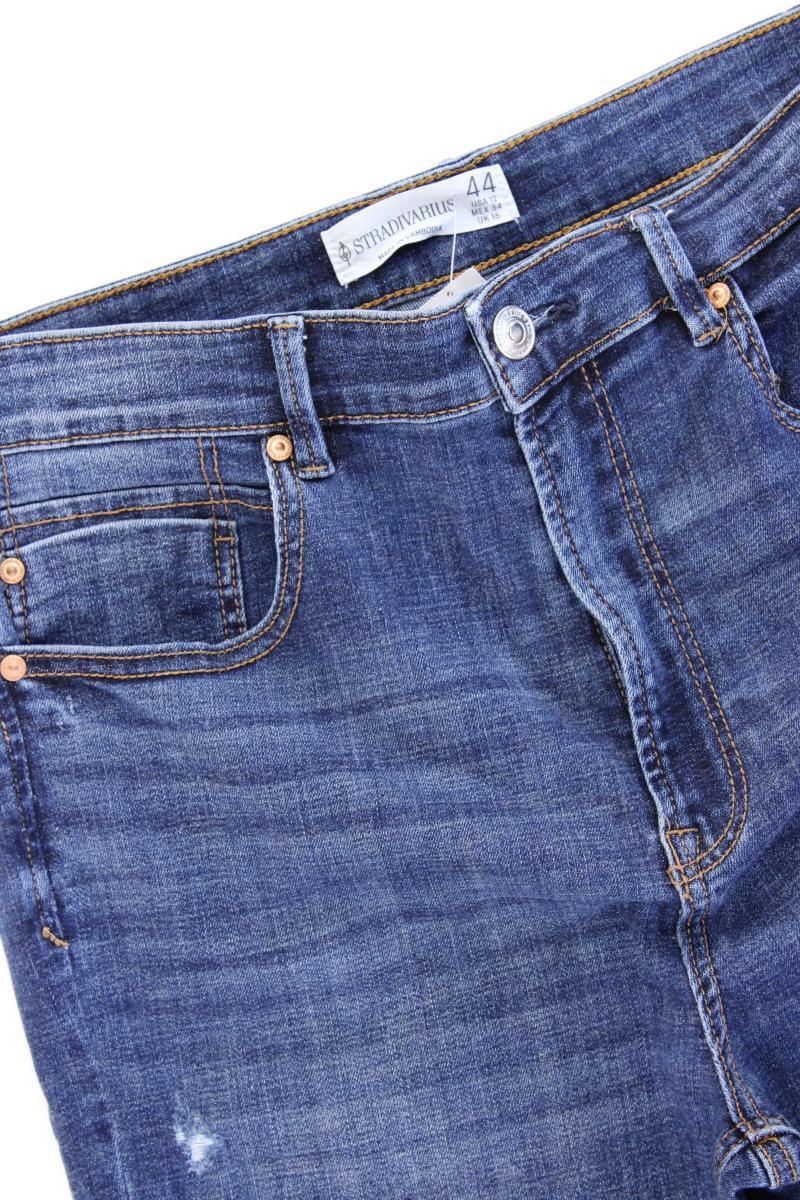 Stradivarius Skinny Jeans Gr. 44 blau aus Baumwolle