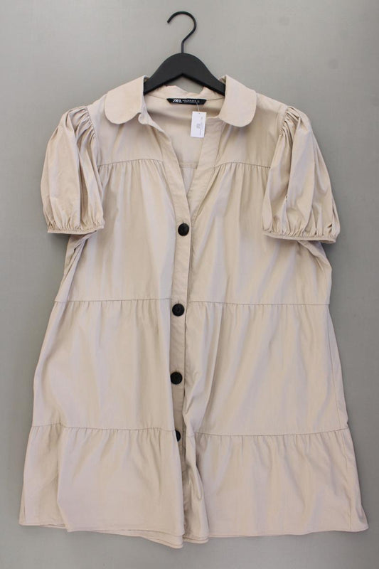 Zara Kurzarmkleid Gr. XL neuwertig creme