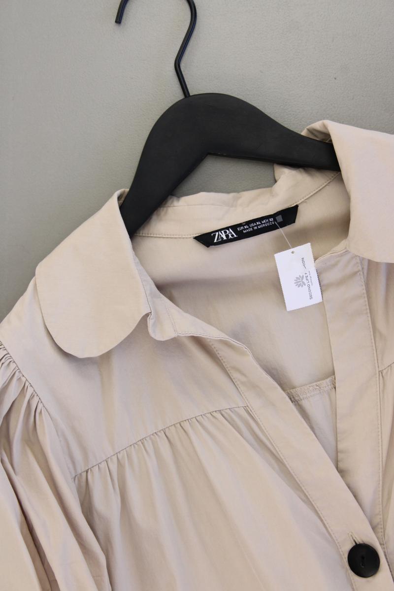 Zara Kurzarmkleid Gr. XL neuwertig creme