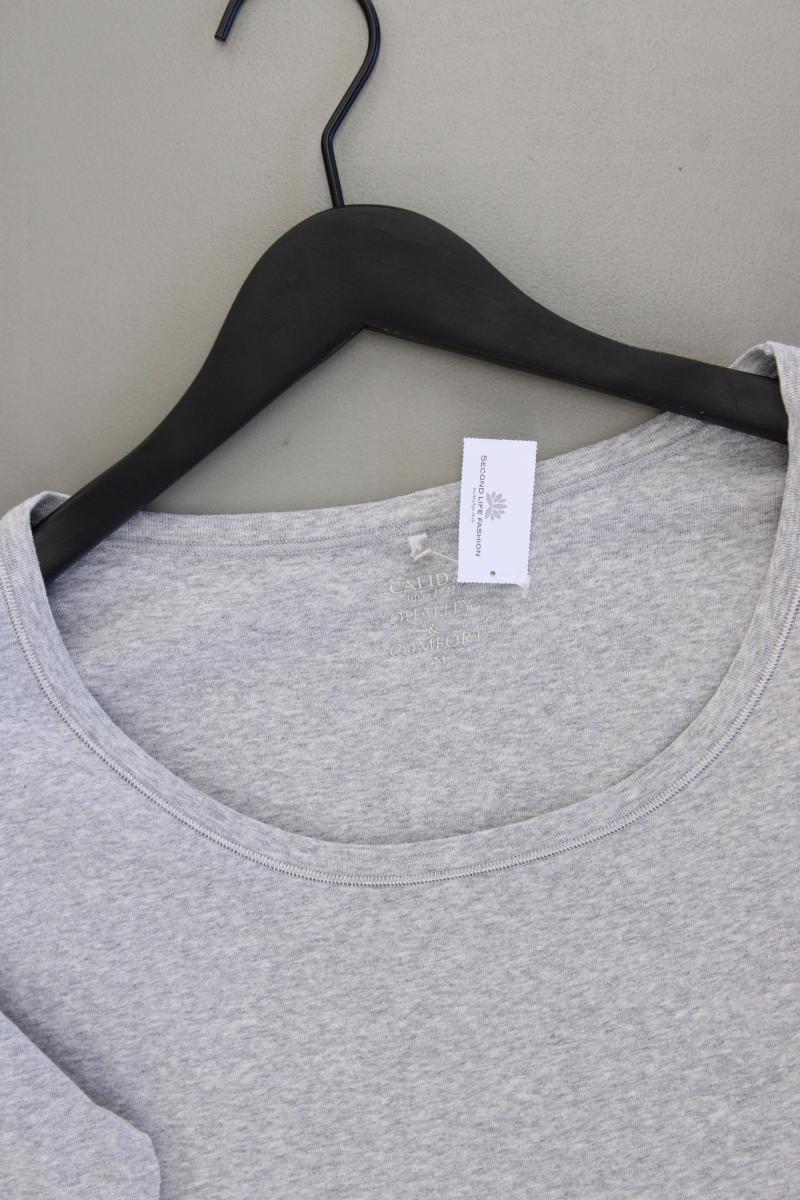Calida T-Shirt Gr. M neuwertig Kurzarm grau aus Baumwolle