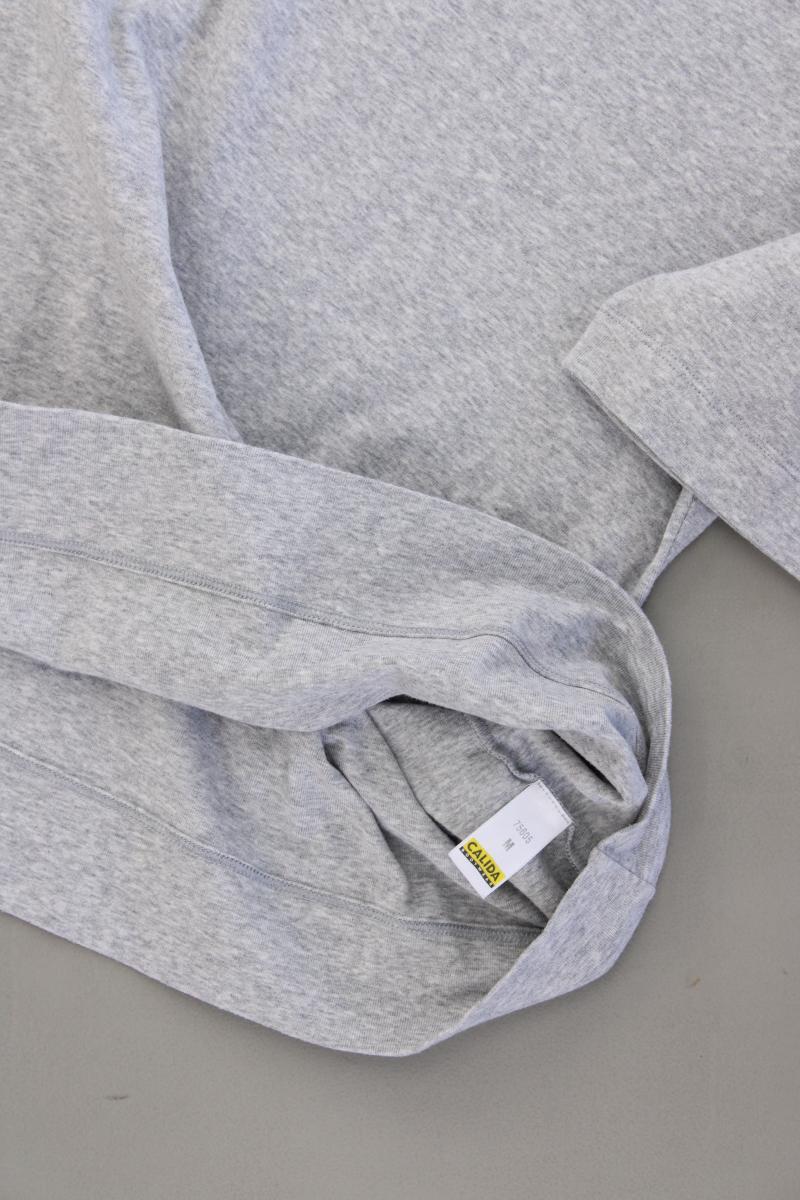 Calida T-Shirt Gr. M neuwertig Kurzarm grau aus Baumwolle