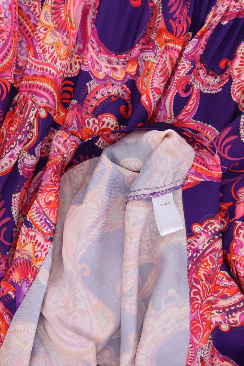Anni For Friends Midikleid Gr. M mit Paisleymuster Trompetenärmel mehrfarbig