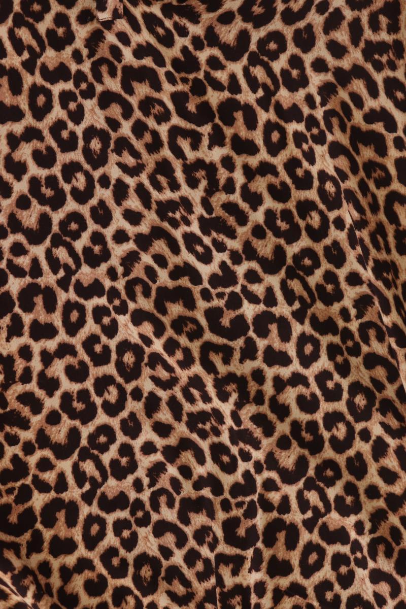 Tom Tailor Bluse mit Leomuster Gr. 38 mit Tierdruck Kurzarm mehrfarbig