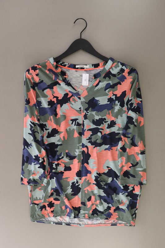 Cecil Printshirt Gr. S camouflage 3/4 Ärmel mehrfarbig aus Baumwolle
