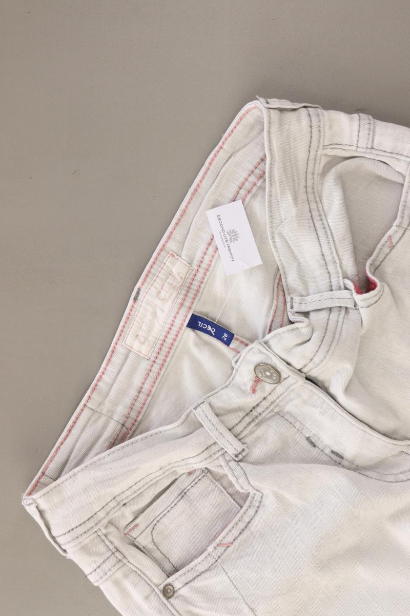 Cecil Straight Jeans Gr. W28 grau