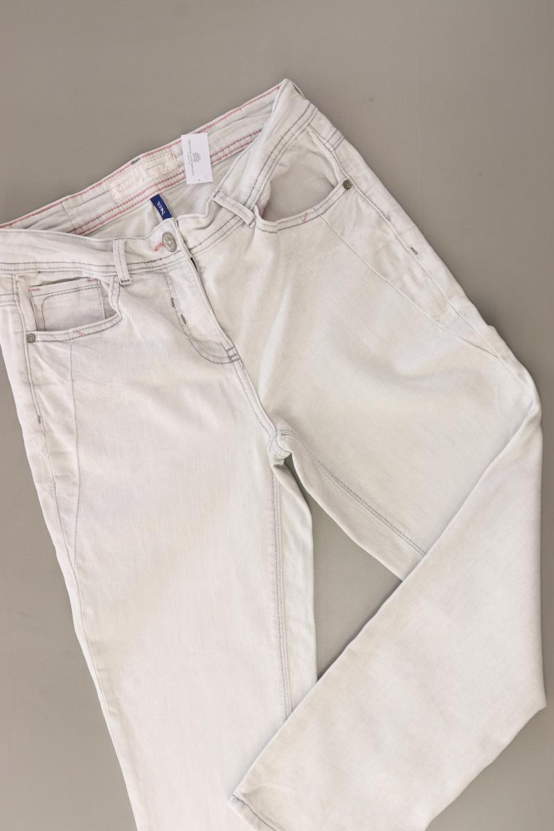 Cecil Straight Jeans Gr. W28 grau
