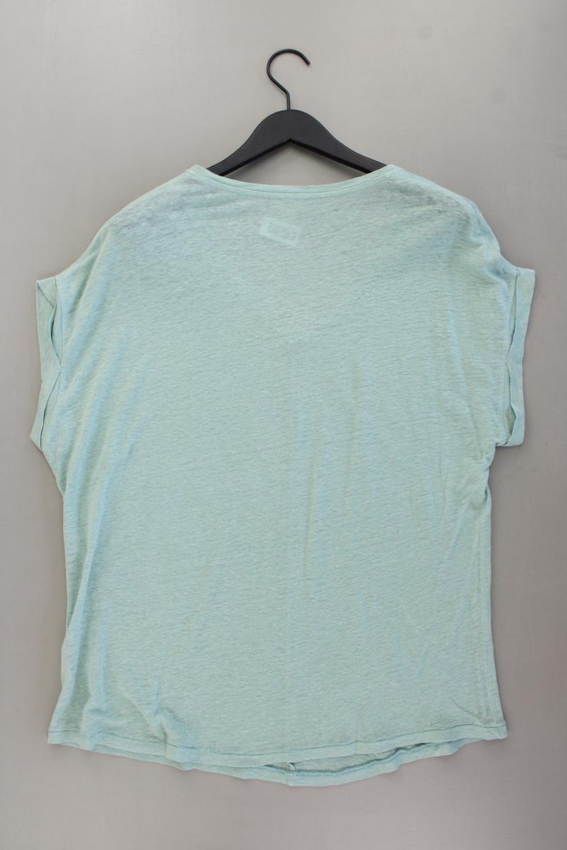 hessnatur Leinenshirt Gr. 44/46 neuwertig Kurzarm blau