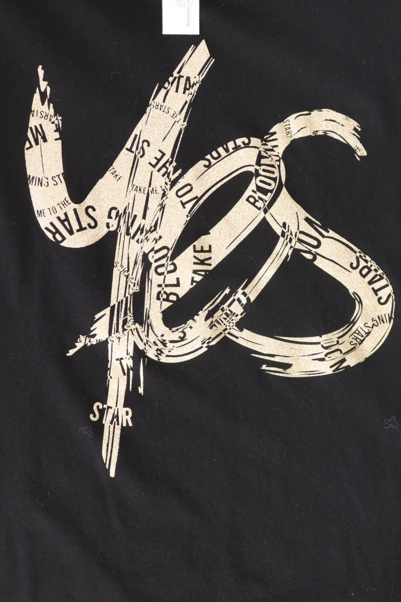 Street One Printshirt Gr. 40 Kurzarm schwarz aus Baumwolle