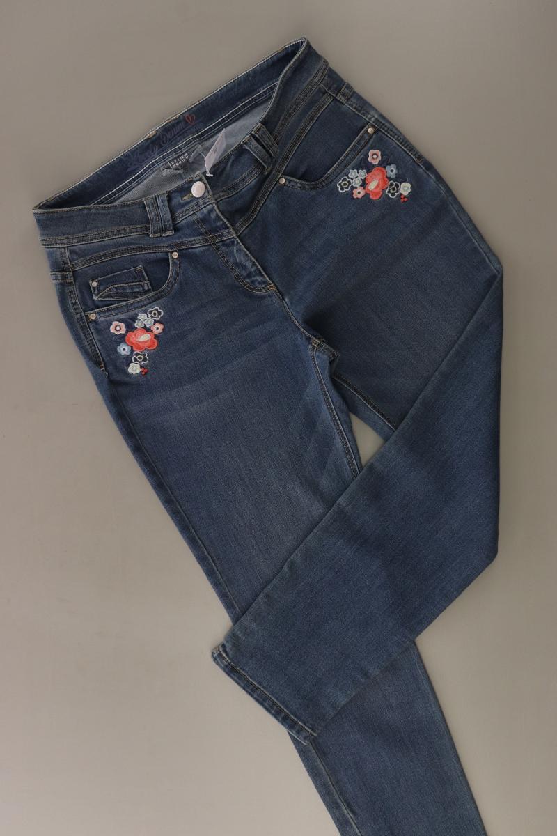 Adagio Straight Jeans Gr. 38 blau
