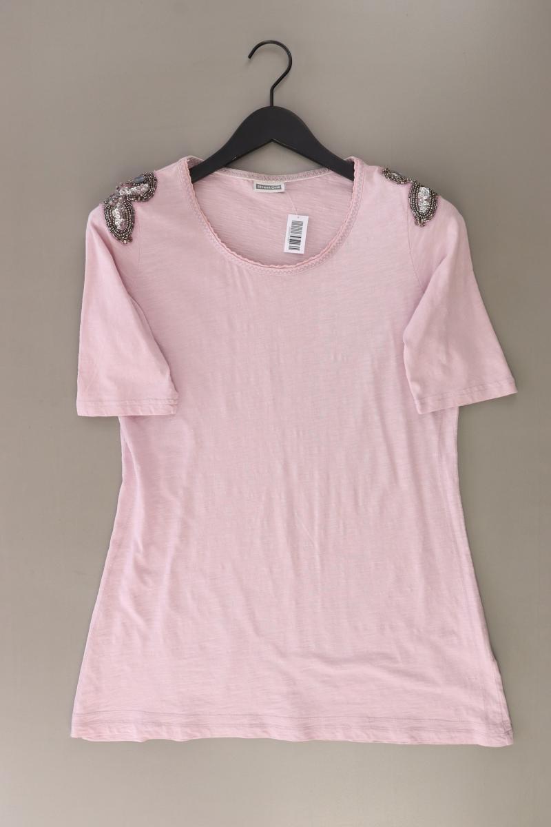 Street One T-Shirt Gr. 40 Kurzarm rosa aus Baumwolle