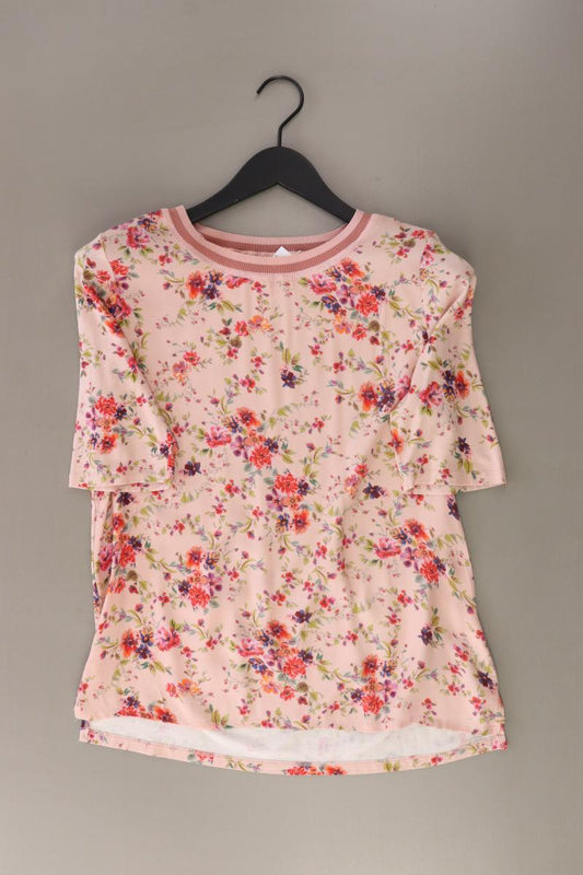 Street One Kurzarmbluse Gr. 36 mit Blumenmuster rosa aus Viskose