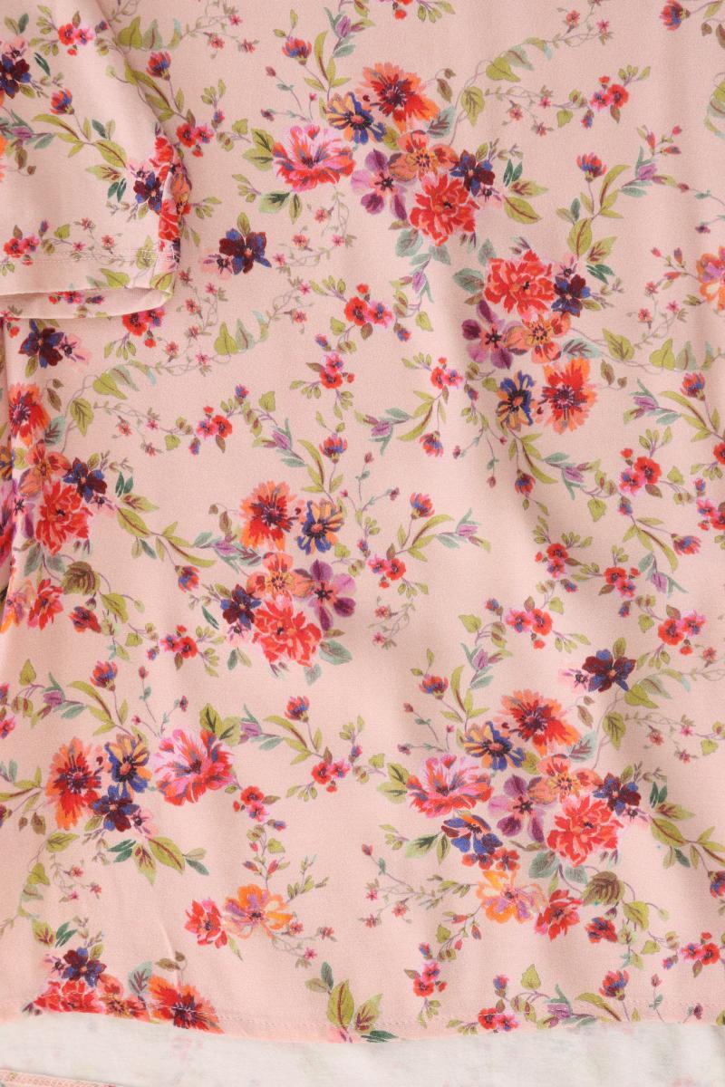 Street One Kurzarmbluse Gr. 36 mit Blumenmuster rosa aus Viskose