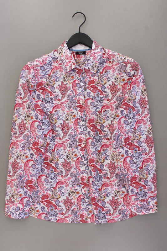 Walbusch Langarmbluse Gr. 44 mit Paisleymuster mehrfarbig aus Baumwolle
