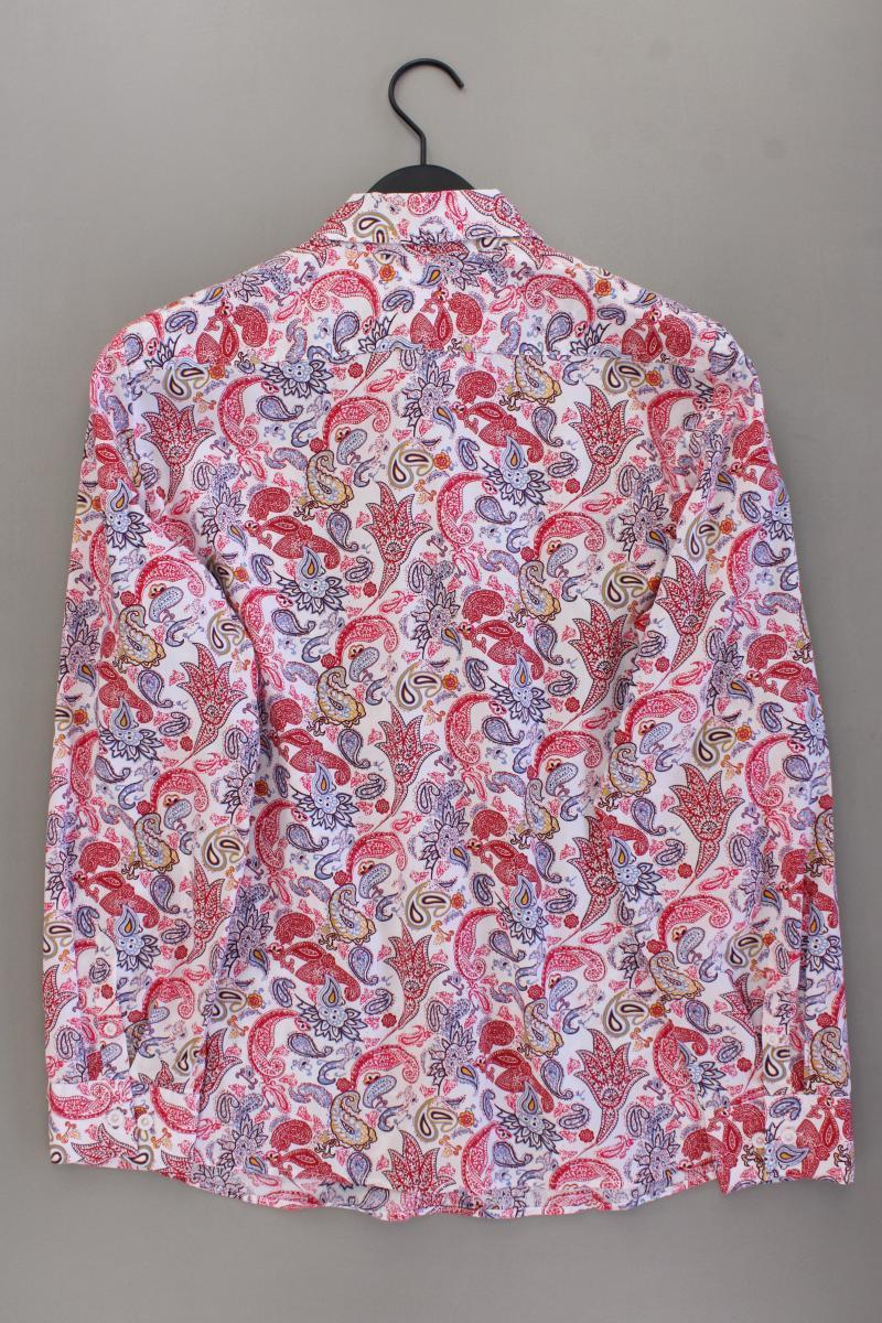 Walbusch Langarmbluse Gr. 44 mit Paisleymuster mehrfarbig aus Baumwolle