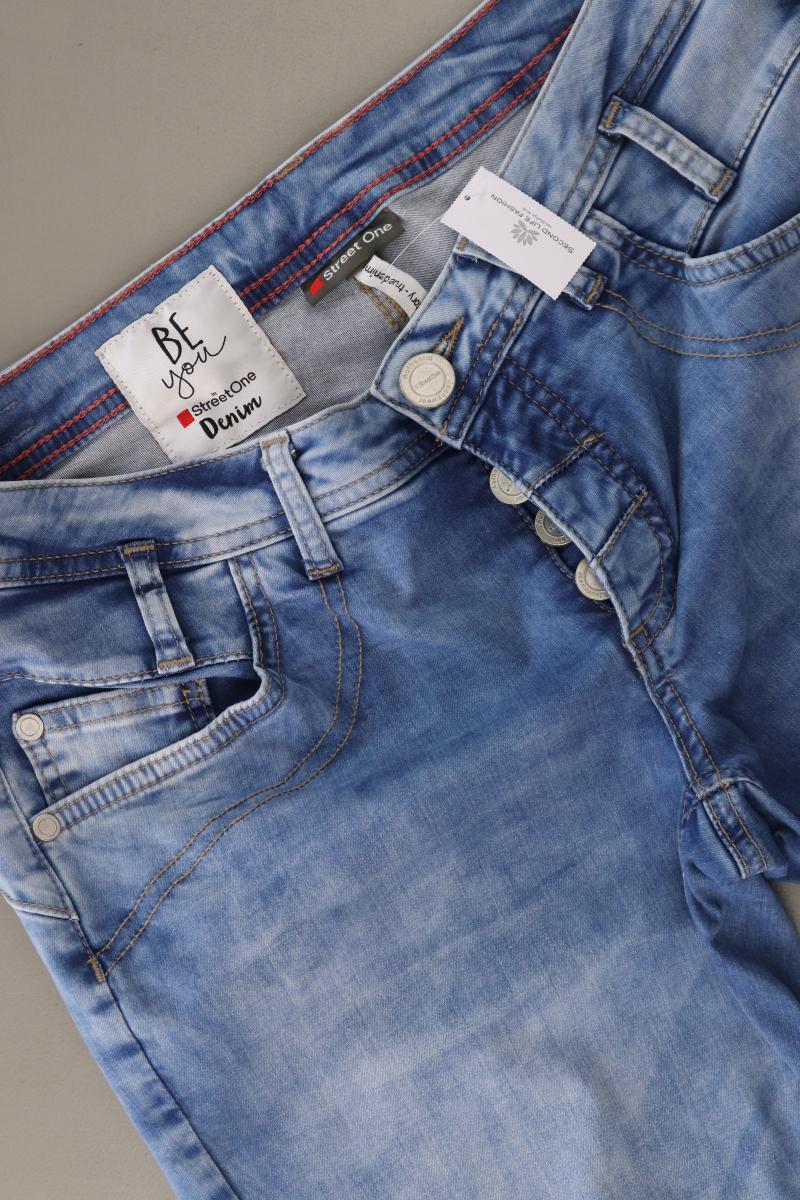 Street One Straight Jeans Gr. W27 blau aus Baumwolle