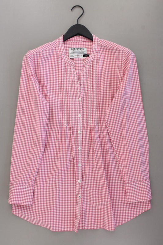 Greystone Karobluse Gr. 44 kariert Langarm rosa aus Baumwolle