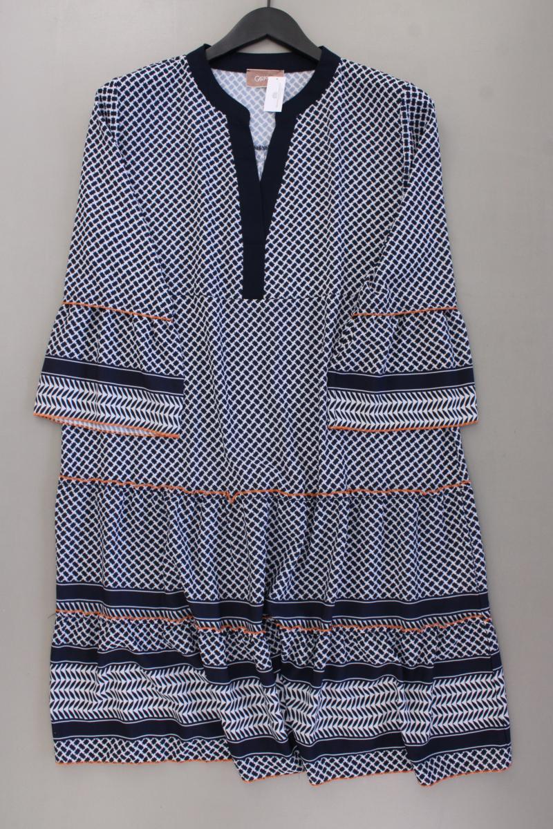 Cartoon Midikleid Gr. 44 geometrisches Muster neuwertig 3/4 Ärmel blau