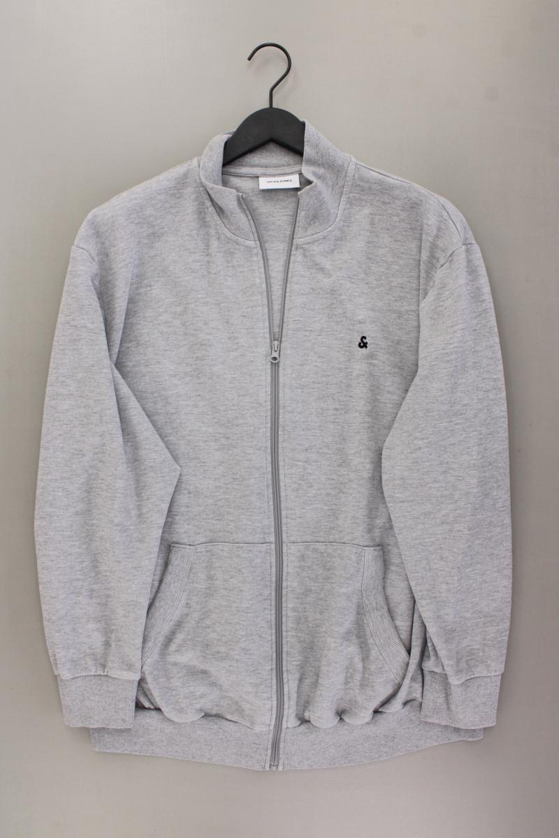 Jack & Jones Classic Strickjacke für Herren Gr. XXXL Langarm grau aus Baumwolle