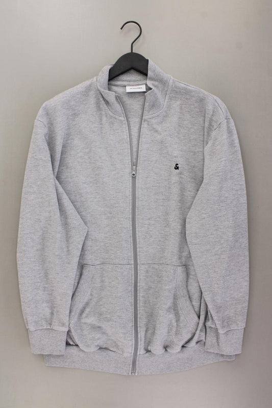 Jack & Jones Classic Strickjacke für Herren Gr. XXXL Langarm grau aus Baumwolle