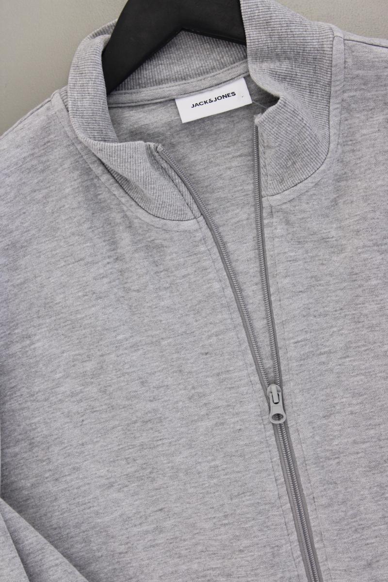 Jack & Jones Classic Strickjacke für Herren Gr. XXXL Langarm grau aus Baumwolle