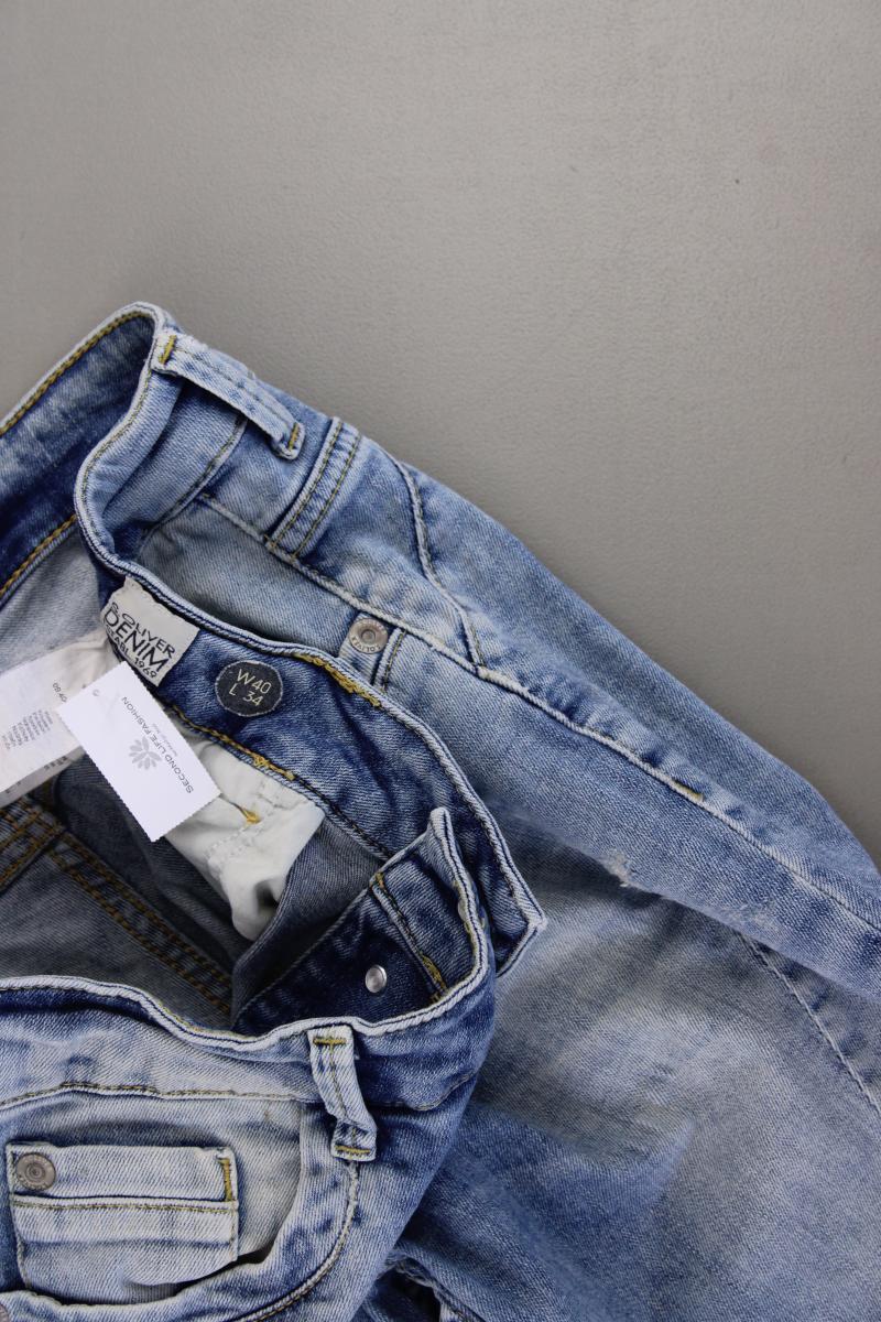 s.Oliver Straight Jeans Gr. 40/L34 blau aus Baumwolle