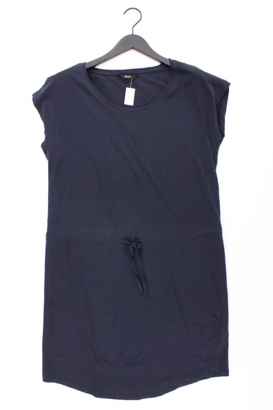 Only Kurzarmkleid Gr. L blau aus Baumwolle
