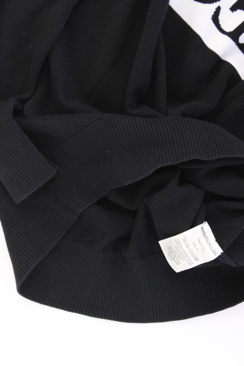 Reinders Feinstrickpullover für Herren Gr. XS schwarz aus Baumwolle