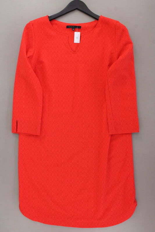 Midikleid Gr. 40 3/4 Ärmel orange aus Polyester