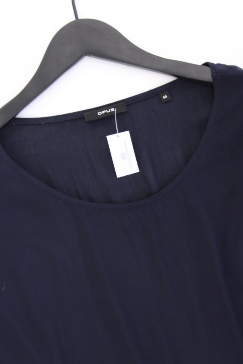 Opus Bluse Modell Skita Gr. 44 Kurzarm blau aus Viskose