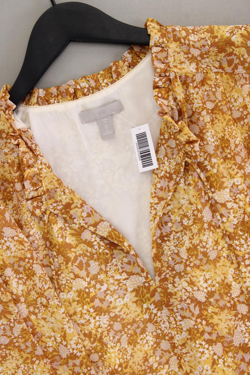 H&M Sommerkleid Gr. M neuwertig Langarm orange aus Polyester