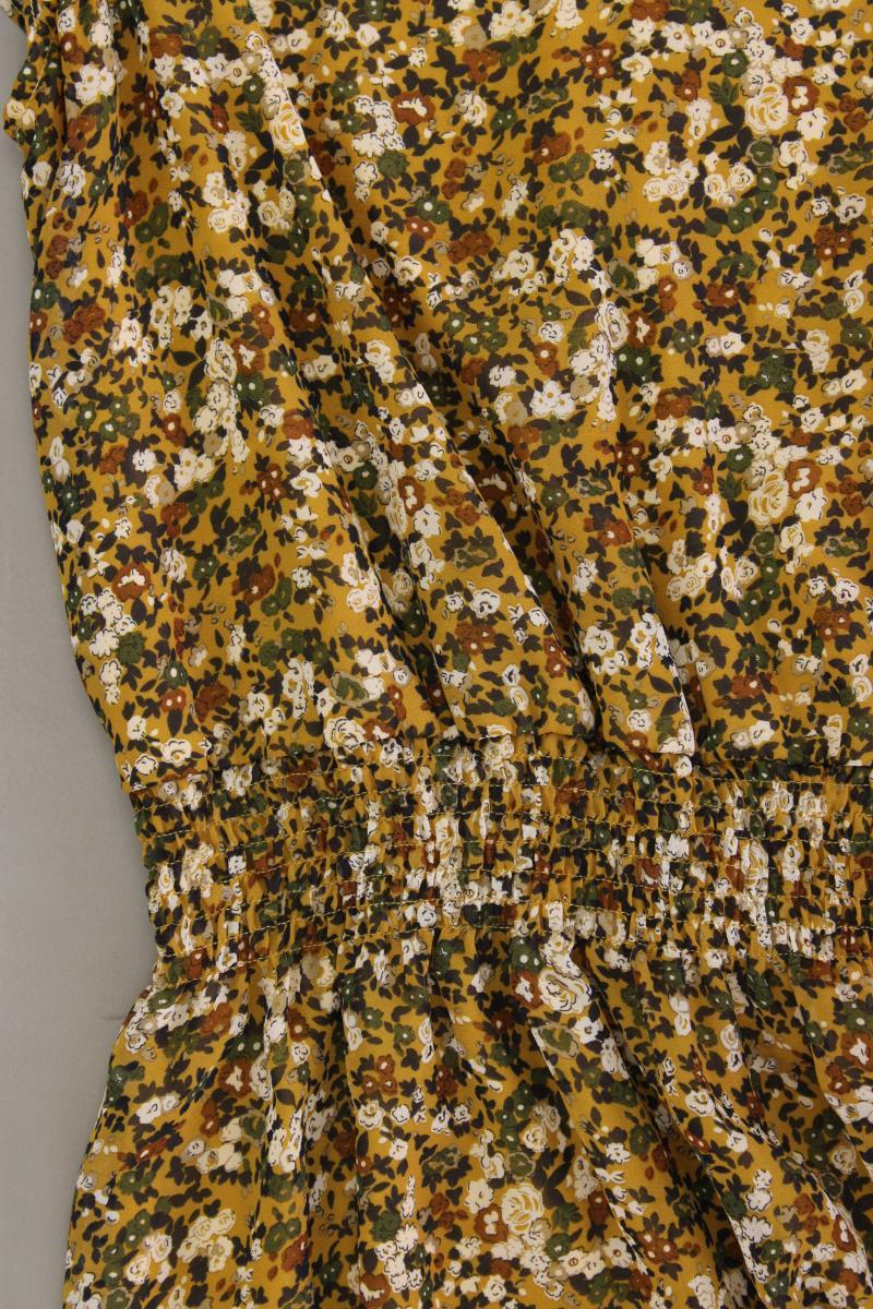 Ichi Kurzarmkleid Gr. L mit Blumenmuster gelb aus Polyester