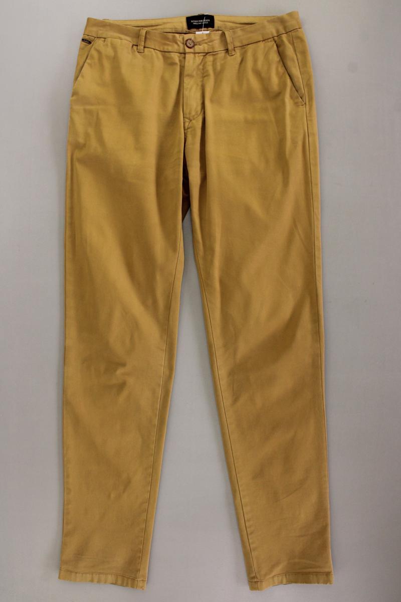 Scotch & Soda Chinohose für Herren Gr. W29/L32 gelb aus Baumwolle