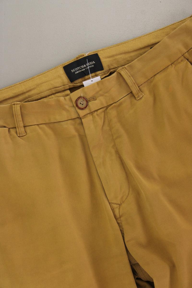 Scotch & Soda Chinohose für Herren Gr. W29/L32 gelb aus Baumwolle