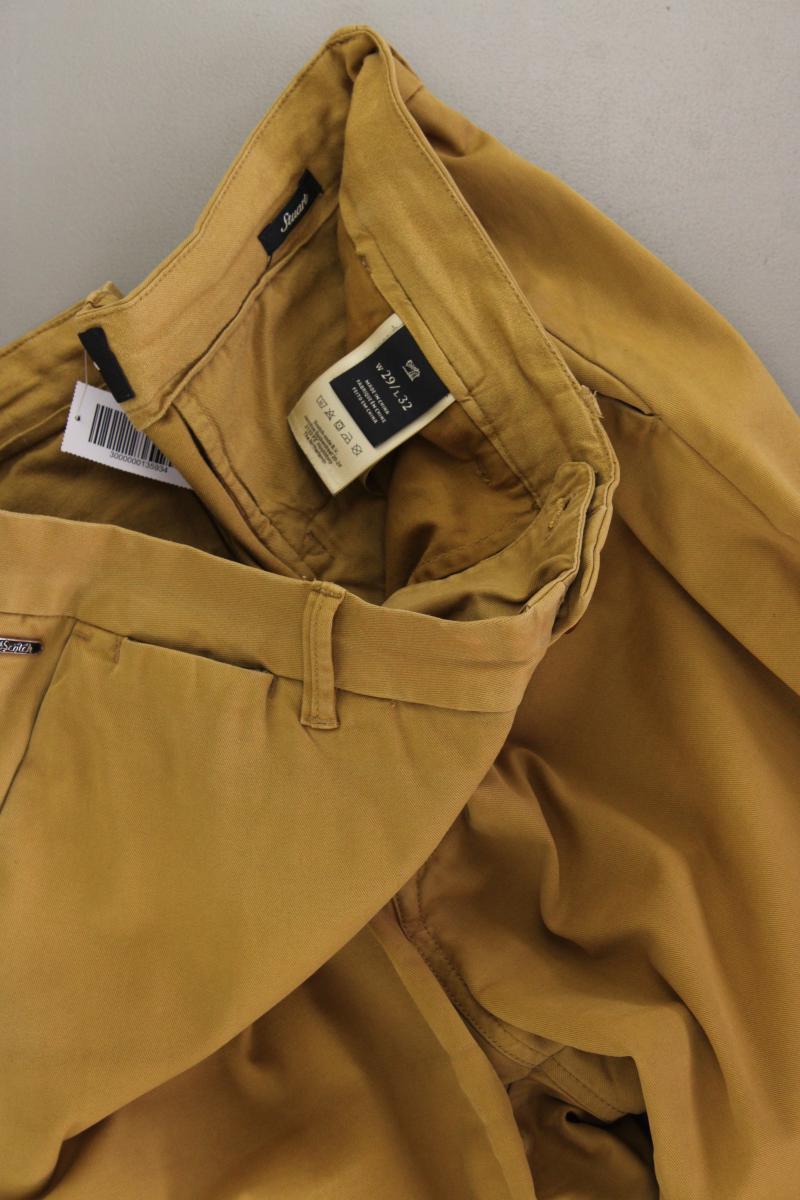 Scotch & Soda Chinohose für Herren Gr. W29/L32 gelb aus Baumwolle