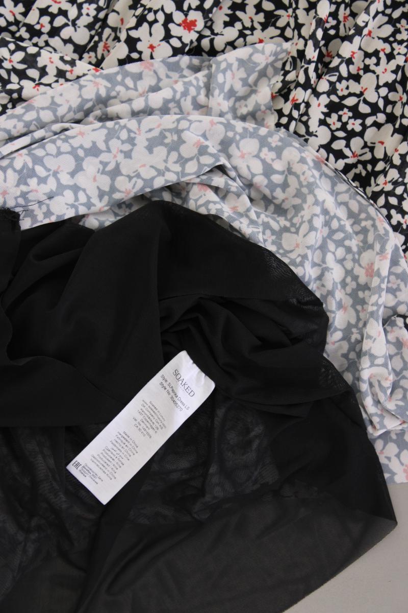 SOAKED IN LUXURY Langarmkleid Gr. L mit Blumenmuster neuwertig mehrfarbig