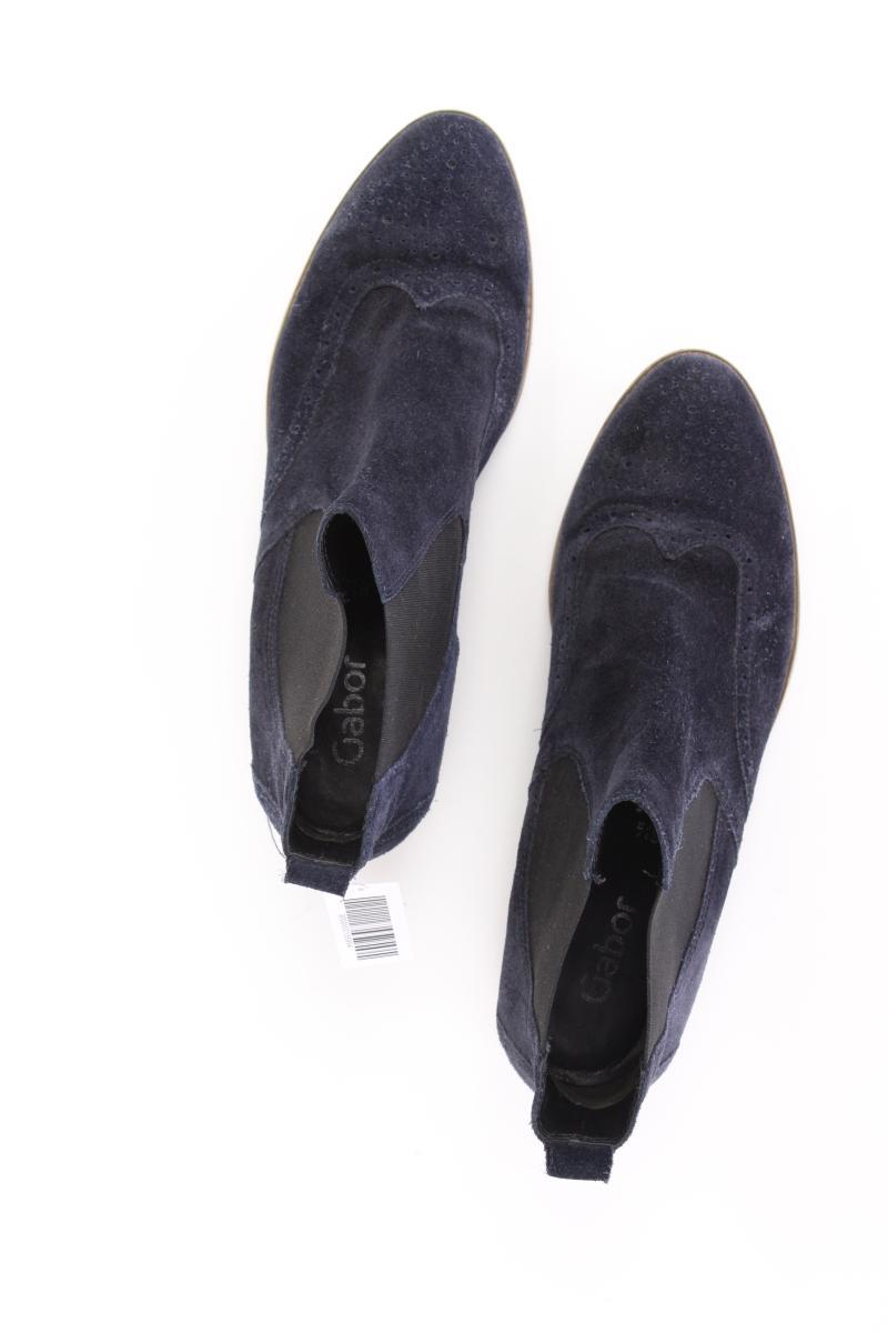 Gabor Stiefeletten Gr. 40 blau aus Leder