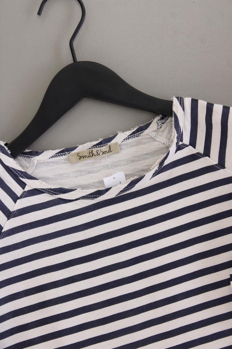 Smith & Soul Langarmpullover Gr. L gestreift blau