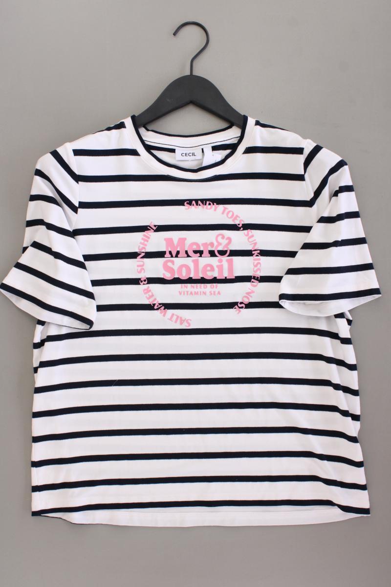 Cecil Ringelshirt Gr. S gestreift Kurzarm blau