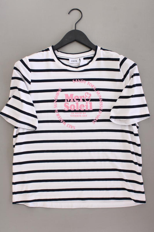 Cecil Ringelshirt Gr. S gestreift Kurzarm blau