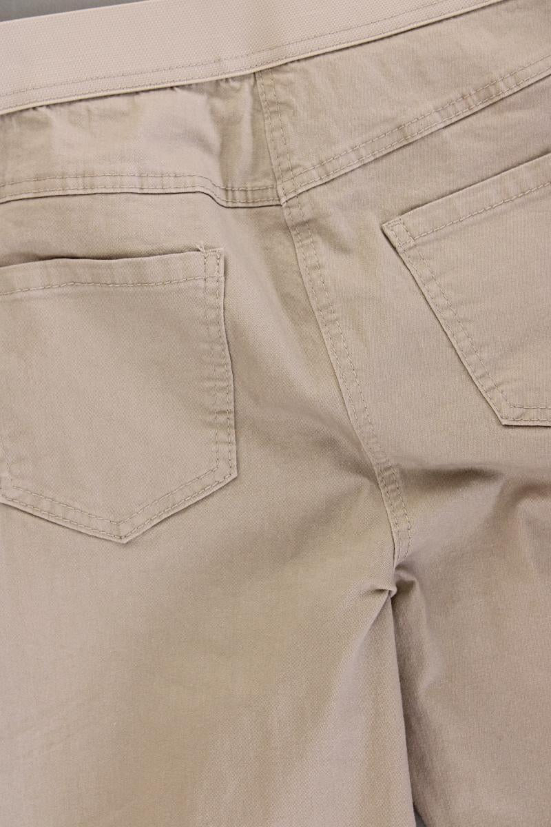 7/8 Hose Gr. Kurzgröße 19 creme aus Baumwolle