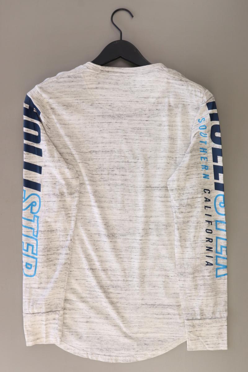 Hollister Langarmpullover für Herren Gr. S grau