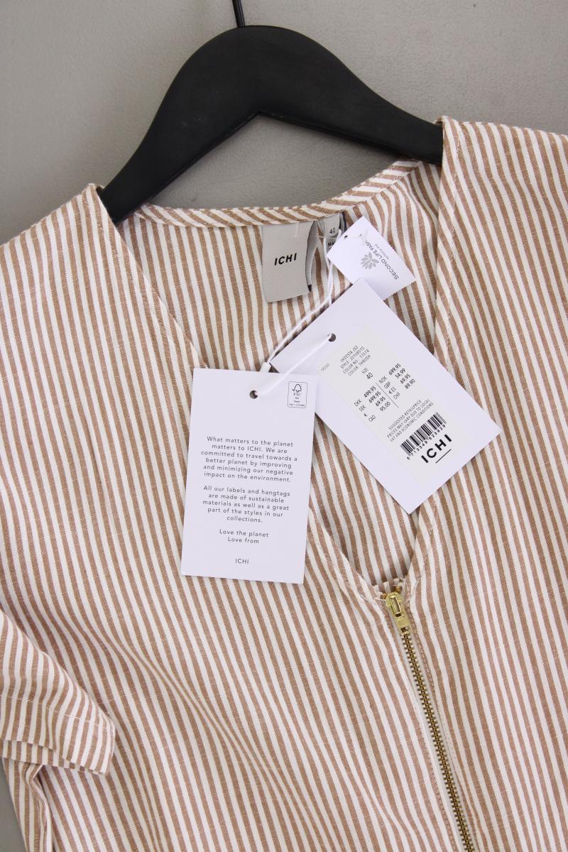 Ichi Langer Jumpsuit Gr. 40 gestreift neu mit Etikett Neupreis: 69,95€! braun