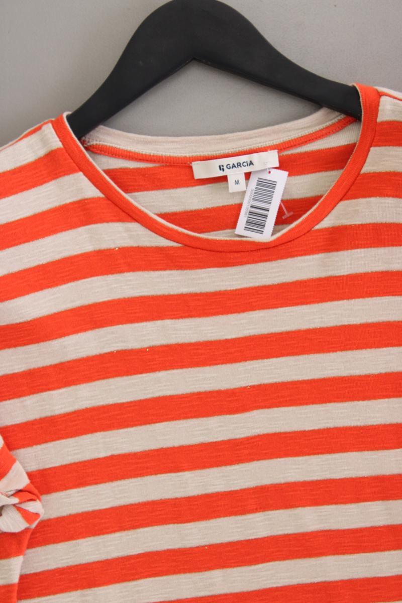 Garcia Ringelshirt Gr. M gestreift Kurzarm orange aus Baumwolle