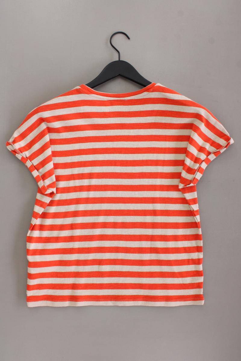 Garcia Ringelshirt Gr. M gestreift Kurzarm orange aus Baumwolle