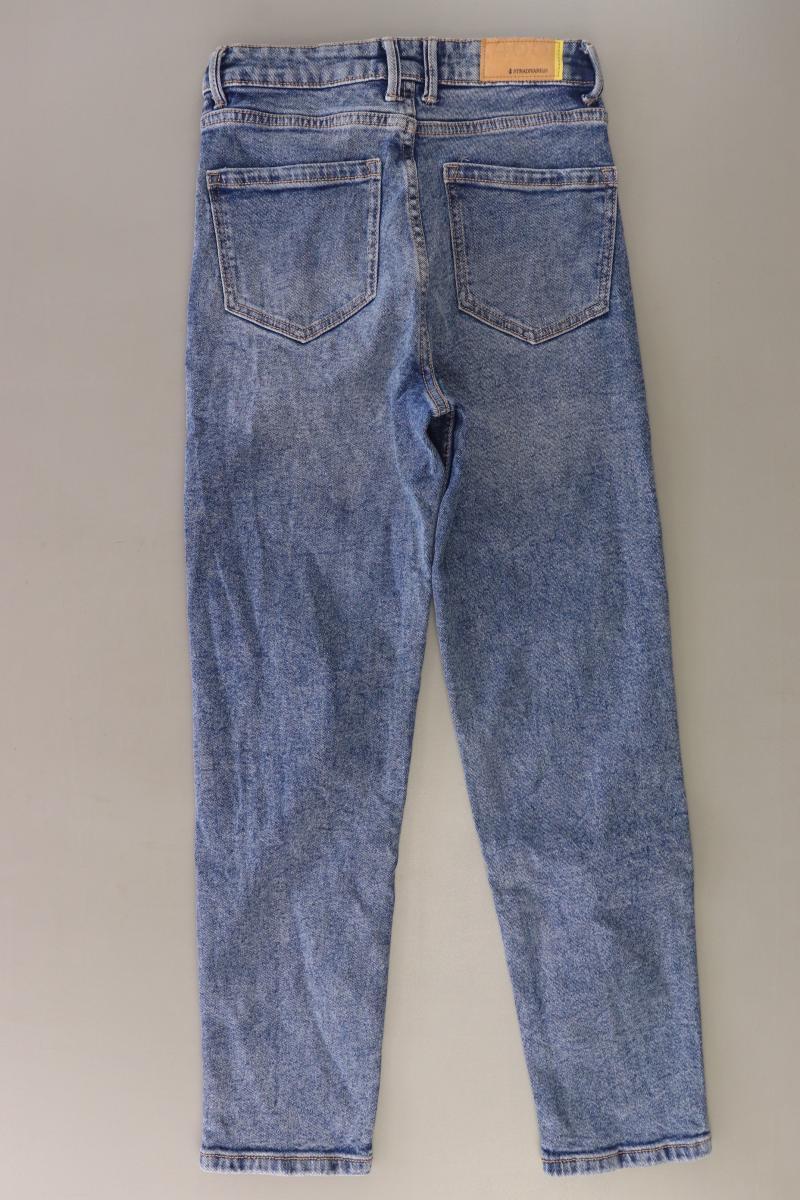 Stradivarius Straight Jeans Gr. 36 blau aus Baumwolle