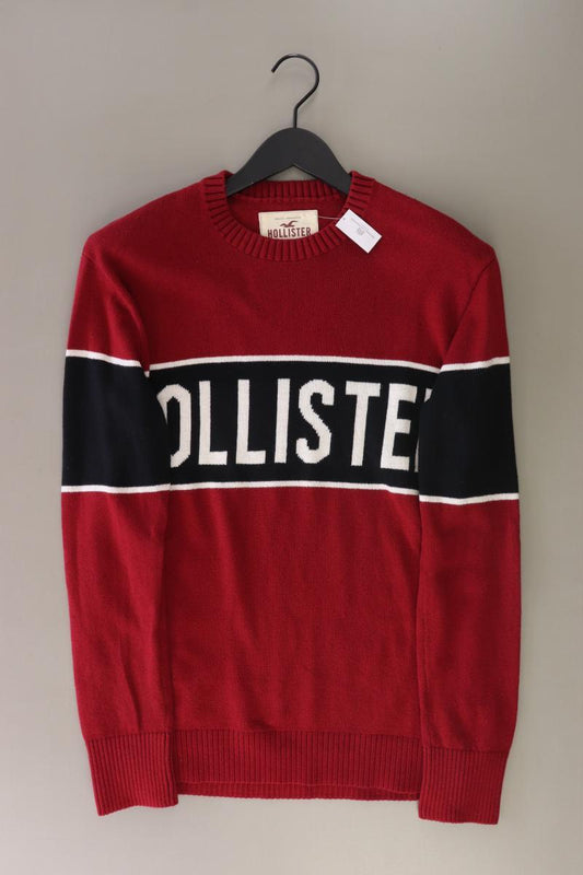 Hollister Feinstrickpullover für Herren Gr. S rot