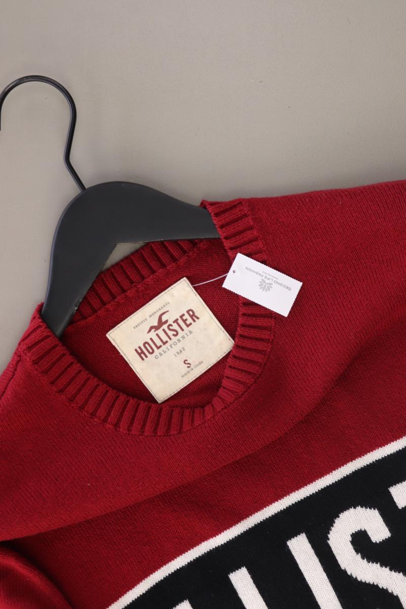 Hollister Feinstrickpullover für Herren Gr. S rot