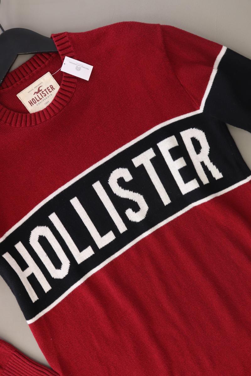 Hollister Feinstrickpullover für Herren Gr. S rot