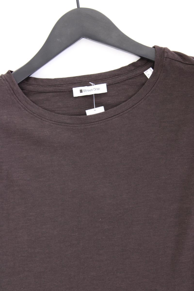 Street One T-Shirt Gr. 38 Kurzarm braun