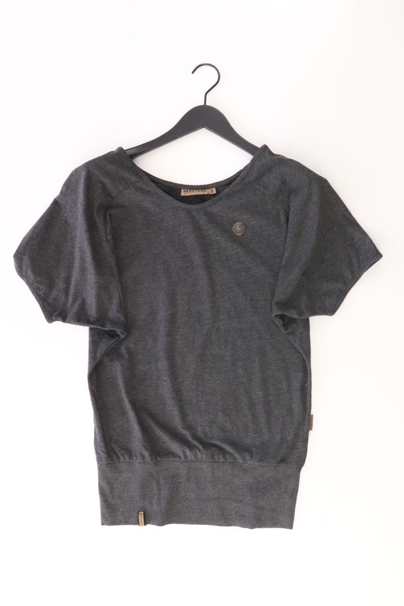 Naketano T-Shirt Gr. S Kurzarm grau aus Baumwolle